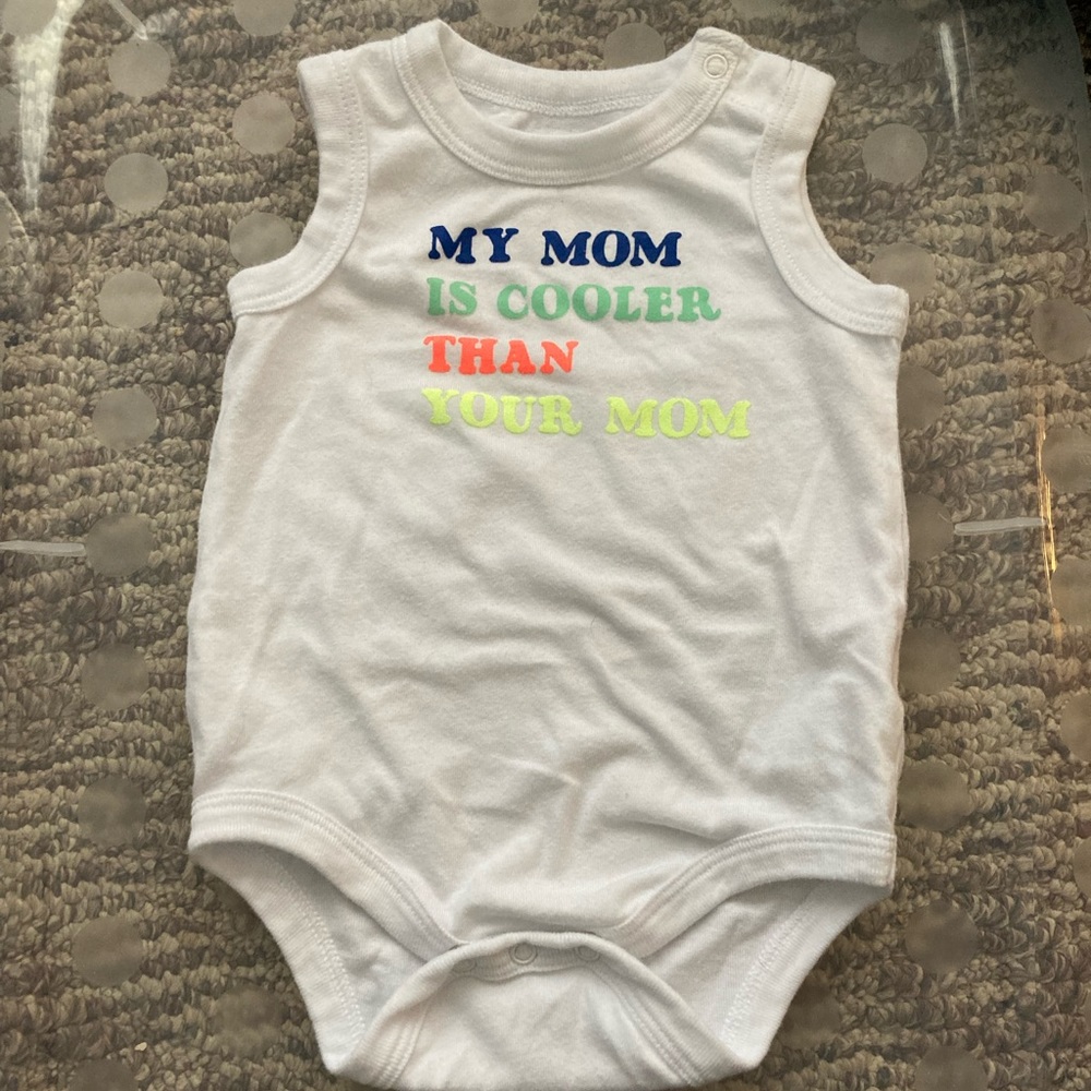 ‘My mom is cooler than your mom’ Graphic Tee 3-6 months